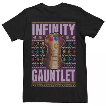 Мужская футболка-свитер Ugly Christmas Gauntlet Marvel Thanos Gauntlet Licensed Character