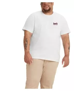 Мужская футболка свободного кроя с короткими рукавами большого и высокого роста Levi's, мульти