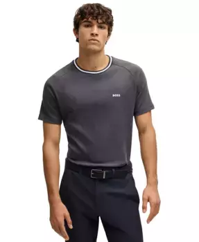 Мужская футболка свободного кроя с логотипом Hugo Boss, белый