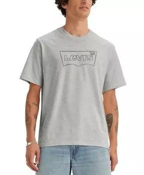 Мужская футболка свободного кроя с логотипом Levi's, серый