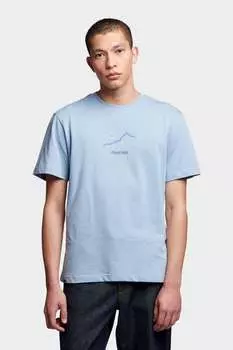 Мужская футболка свободного кроя с вышивкой «Горы» Penfield, синий