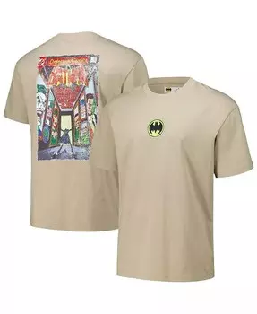 Мужская футболка свободного кроя светло-коричневого цвета с комиксами «Бэтмен» Freeze Max, бежевый