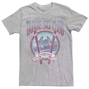 Мужская футболка Tahoe Ski Club California 1978 с круглым логотипом Licensed Character
