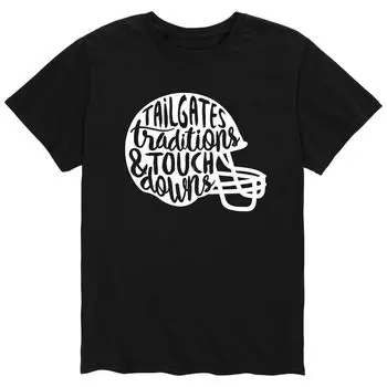 Мужская футболка Tailgates Touchdowns Helmets Licensed Character