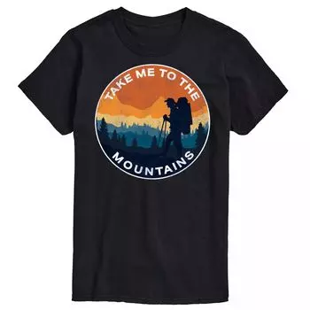 Мужская футболка Take Me To The Mountains Licensed Character