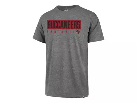 Мужская футболка tampa bay buccaneers dub major super rival '47 Brand, серый