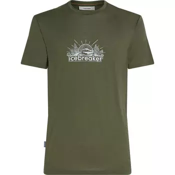 Мужская футболка Tech Lite III Grown Naturally Icebreaker, оливковый