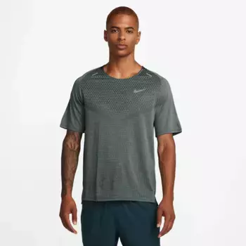 Мужская футболка TechKnit Nike, зеленый