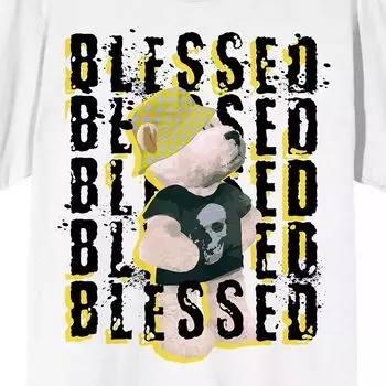 Мужская футболка Teddy Drip с графическим рисунком многократного благословения Licensed Character