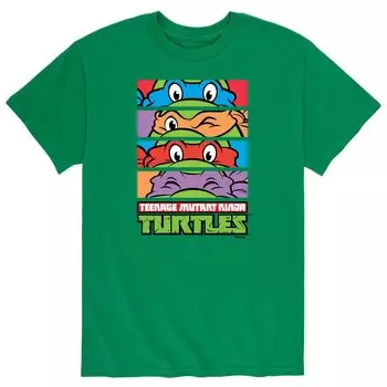 Мужская футболка Teenage Mutant Ninja Turtles Stacked Faces Licensed Character