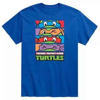 Мужская футболка Teenage Mutant Ninja Turtles Stacked Faces Licensed Character