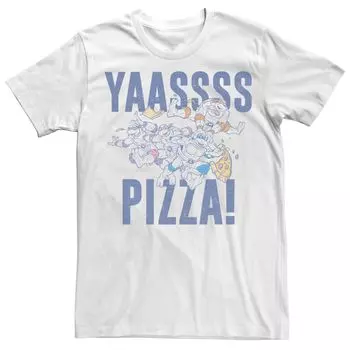 Мужская футболка Teenage Mutant Ninja Turtles Yaaasss Pizza Tee Licensed Character