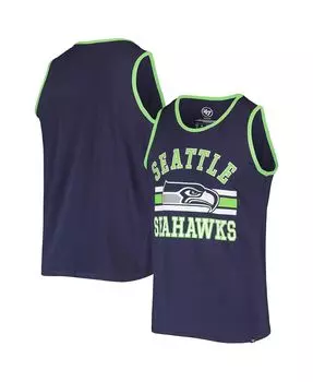 Мужская футболка темно-синего цвета seattle seahawks edge super rival '47 Brand, синий