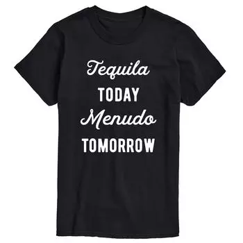 Мужская футболка Tequlia Today Menudo Tomorrow с графическим рисунком Licensed Character