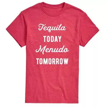 Мужская футболка Tequlia Today Menudo Tomorrow с графическим рисунком Licensed Character
