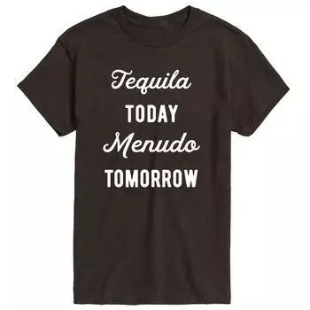 Мужская футболка Tequlia Today Menudo Tomorrow с графическим рисунком Licensed Character