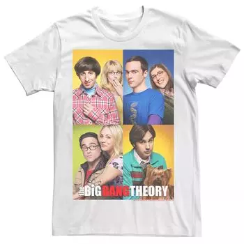 Мужская футболка The Big Bang Theory Group Shot Box Up Licensed Character