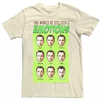 Мужская футболка The Big Bang Theory Sheldon's Emotions Licensed Character