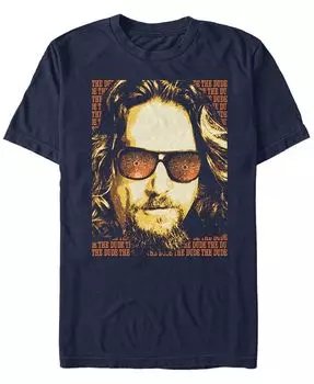 Мужская футболка The Big Lebowski с текстовым плакатом и короткими рукавами The Dude Fifth Sun, синий