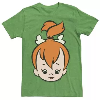 Мужская футболка The Flintstones Pebbles с большим лицом Licensed Character