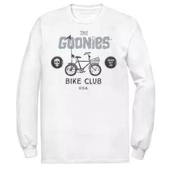 Мужская футболка The Goonies Bike Club Never Say Die Text Licensed Character