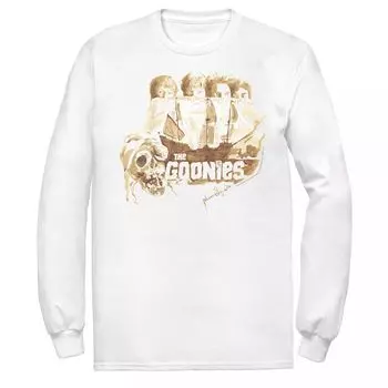 Мужская футболка The Goonies Group Shot Behind Ship Portrait Licensed Character