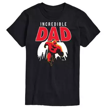 Мужская футболка The Incredibles Incredible Dad от Disney Licensed Character, черный