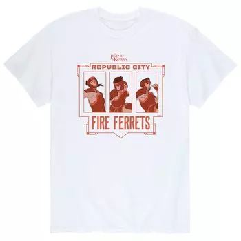 Мужская футболка The Legend of Korra Ferrets Licensed Character