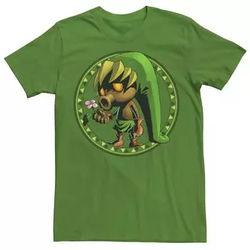Мужская футболка The Legend Of Zelda Deku Mask Link Licensed Character