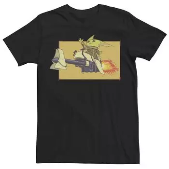 Мужская футболка The Mandalorian Grogu Blaster Star Wars