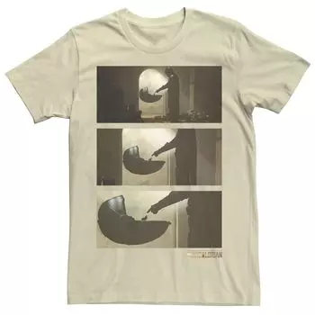 Мужская футболка The Mandalorian The Child aka Baby Yoda Panel Zoom In Star Wars