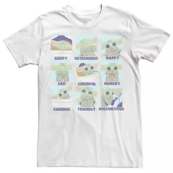 Мужская футболка The Mandalorian The Child Emotions Star Wars