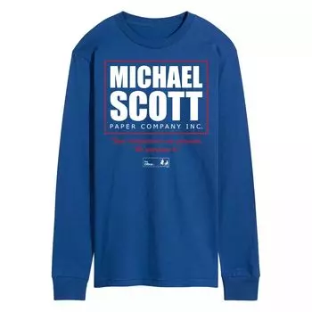 Мужская футболка The Office Michael Scott Paper с длинными рукавами Licensed Character