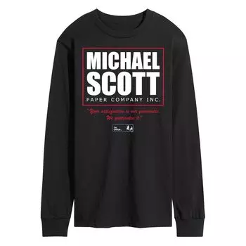 Мужская футболка The Office Michael Scott Paper с длинными рукавами Licensed Character
