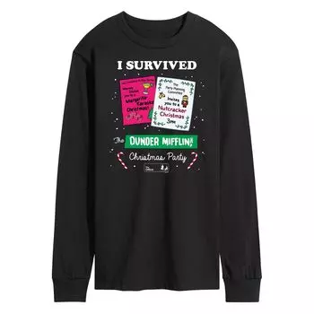 Мужская футболка The Office Survived Christmas Party Licensed Character