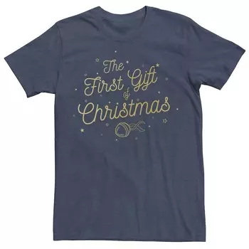 Мужская футболка The Polar Express The First Gift Of Christmas Tee Licensed Character, цвет Navy Heather