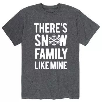 Мужская футболка There's Snow Family Like Mine Licensed Character