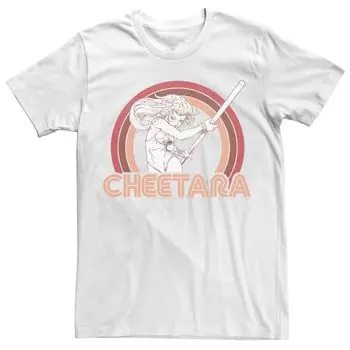 Мужская футболка ThunderCats Cheetara в стиле ретро с радугой Licensed Character
