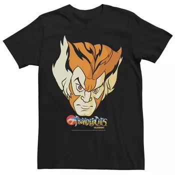 Мужская футболка ThunderCats Tygra с большим лицом Licensed Character