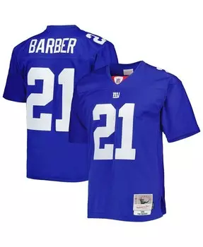 Мужская футболка Tiki Barber Royal New York Giants 2005 Legacy Replica Джерси Mitchell & Ness