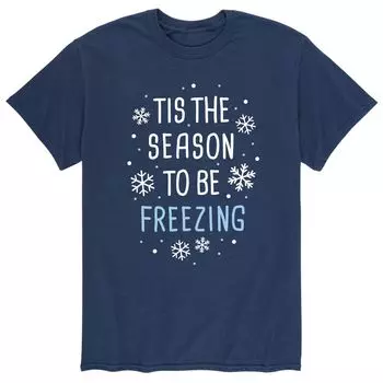 Мужская футболка Tis The Season Freezing Licensed Character