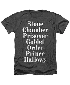 Мужская футболка Titles Adult Heather Harry Potter, черный