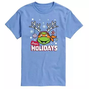 Мужская футболка TMNT Happy Holidays Licensed Character