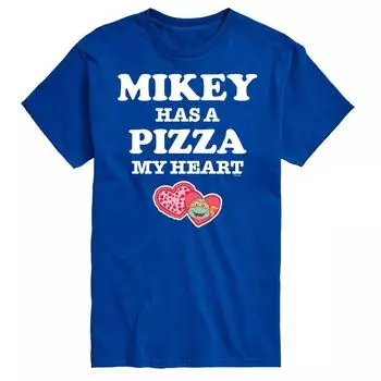Мужская футболка TMNT Pizza My Heart Mikey Licensed Character