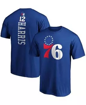 Мужская футболка tobias harris royal philadelphia 76ers team playmaker с именем и номером Fanatics