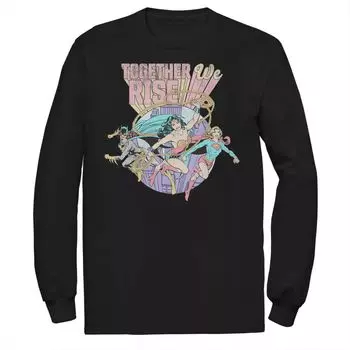 Мужская футболка Together We Rise Women Heroes с длинными рукавами Licensed Character