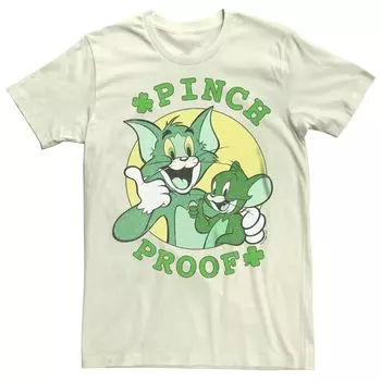 Мужская футболка Tom And Jerry Pinch Proof ко Дню Святого Патрика Licensed Character