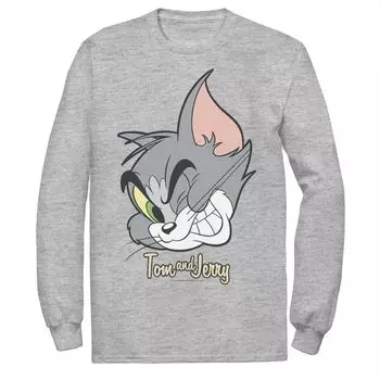 Мужская футболка Tom And Jerry Tom Cat с большим лицом Licensed Character
