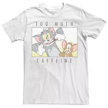 Мужская футболка Tom And Jerry Too Much Caffeine Licensed Character
