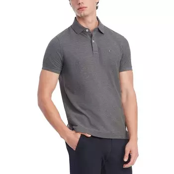 Мужская футболка Tommy Hilfiger Justin Polo, цвет Charcoal Gray Heather